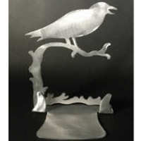 Crow Brushed Aluminum Art Stand - Stained Glass Express