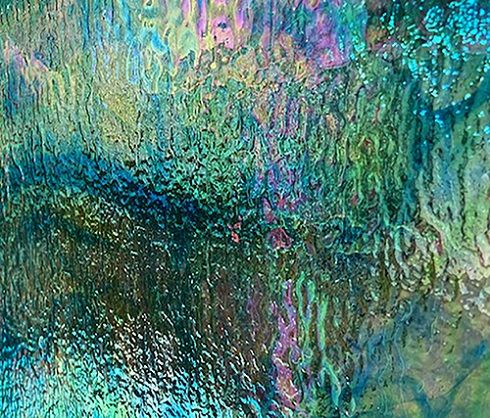 Blue, Green, Clear Granite Irid