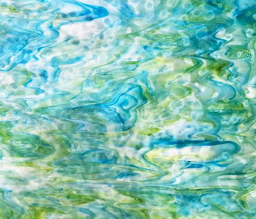 Light Blue, Light Green Mottle