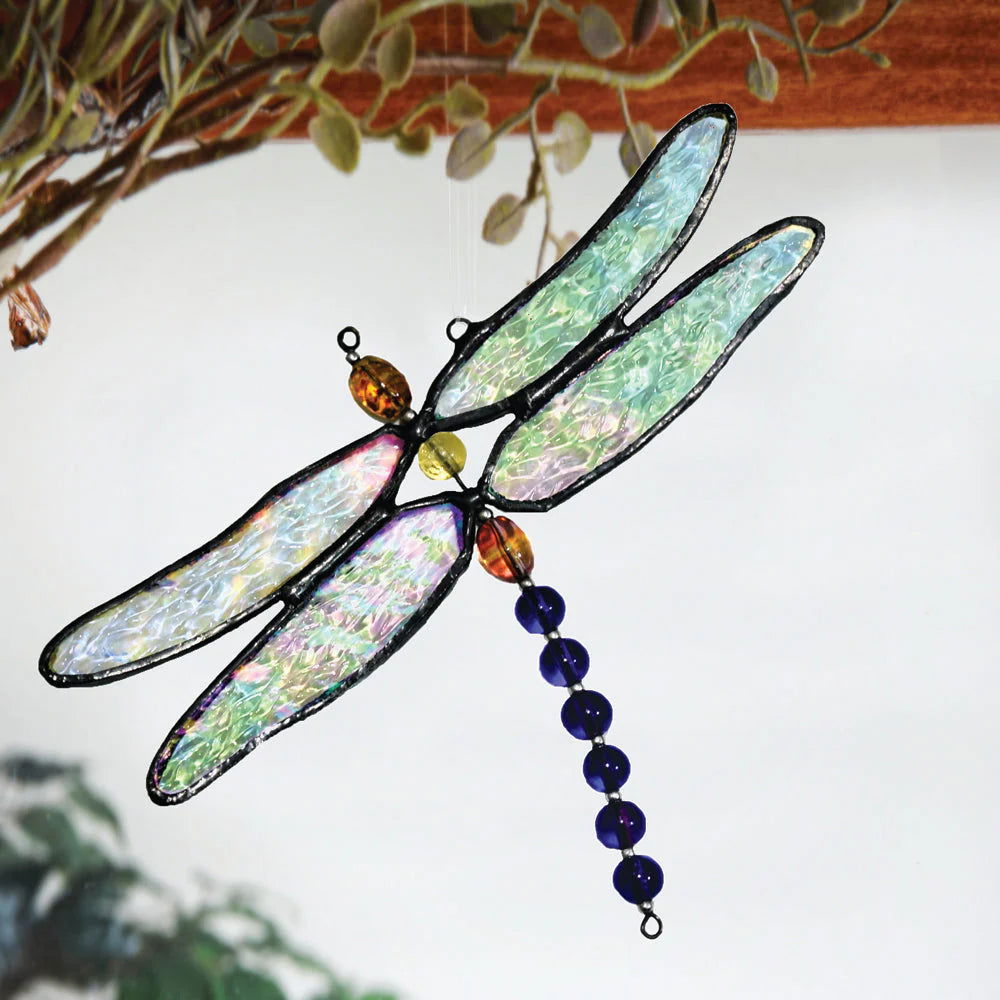 DRAGONFLY W/BEADS - Stained Glass Express