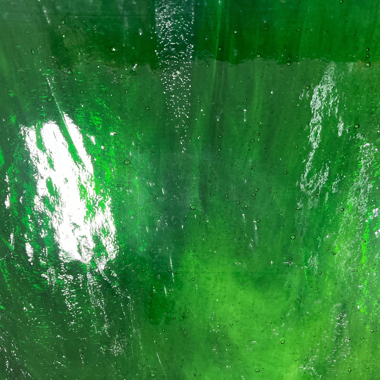 Dark Green and Clear Streaky