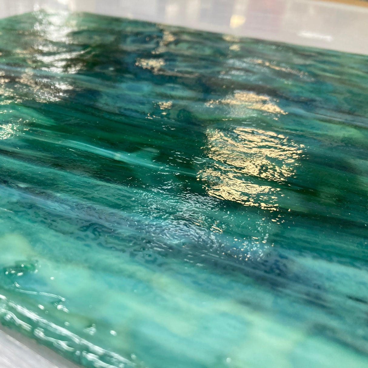 Blue-Green, Forest, Dark Green Mottle