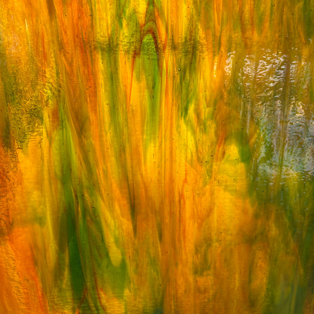Deep Woods Amber and Green Wispy