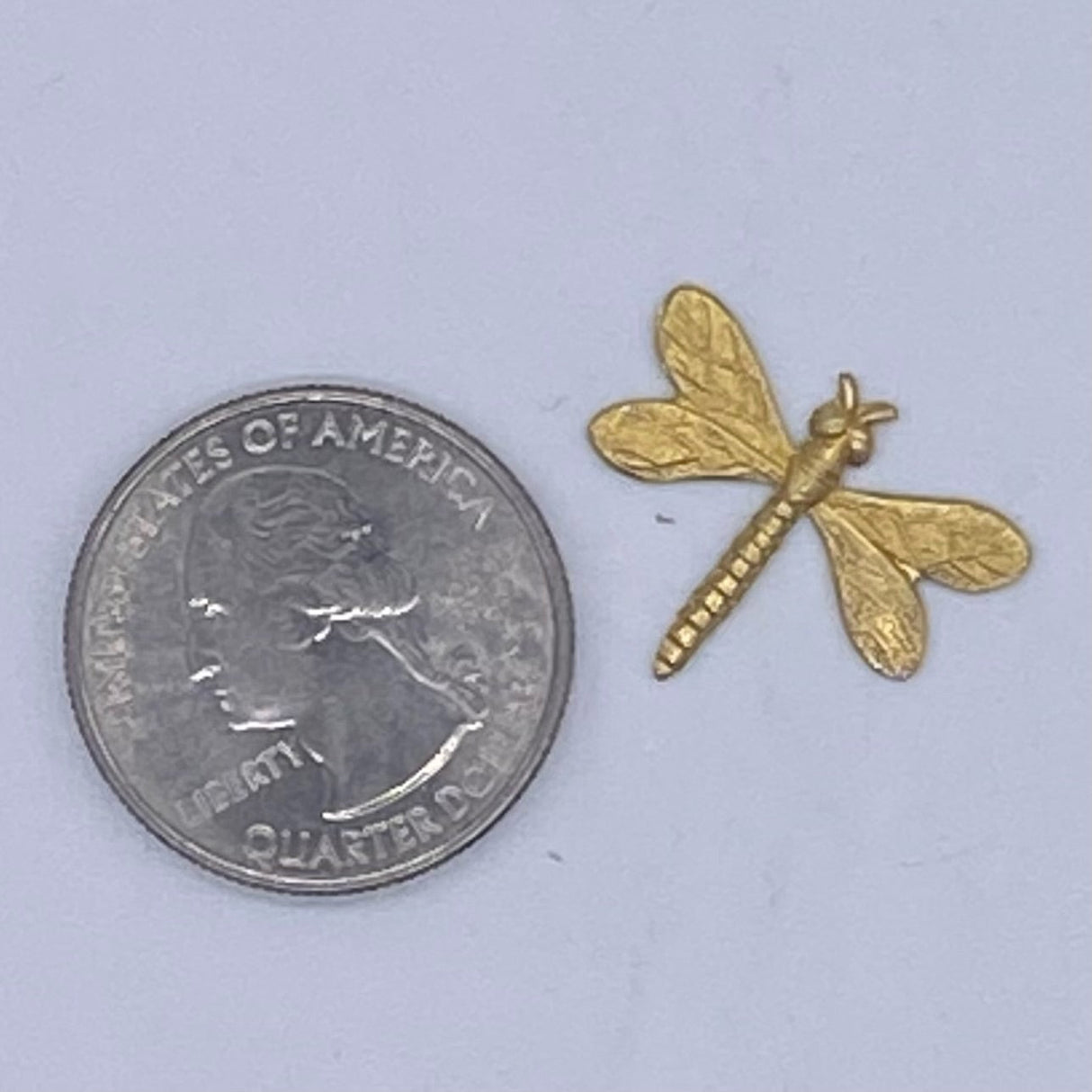 Dragonfly Filigree Brass Medium - Stained Glass Express