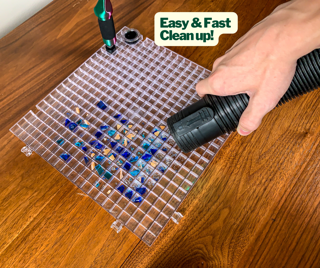 CLEAR WAFFLE GRID SURFACE 6PK