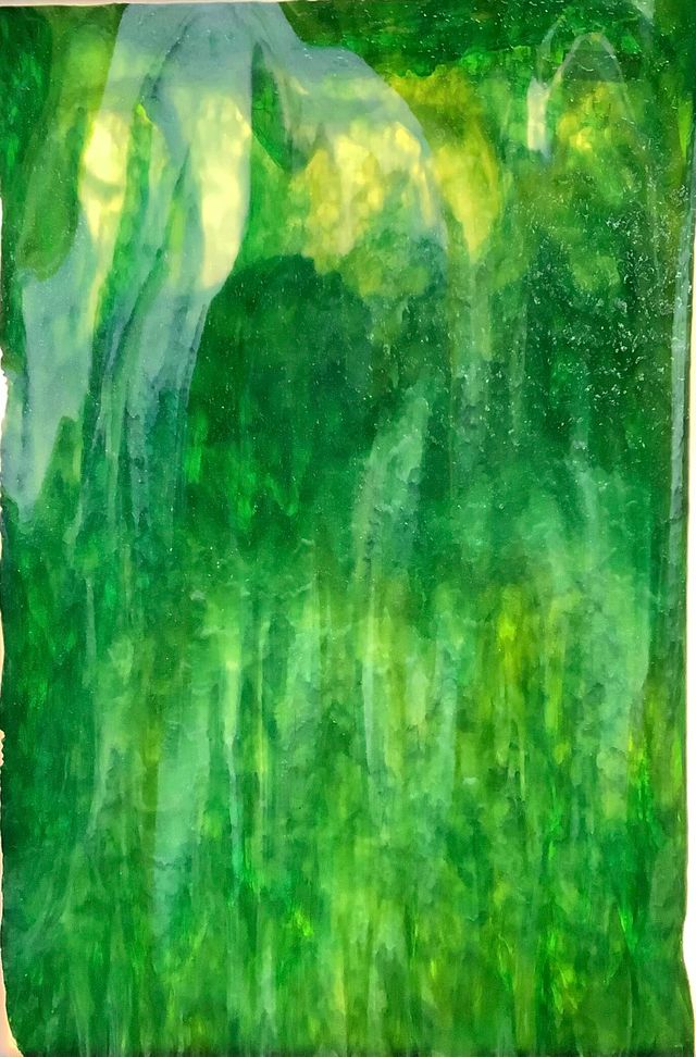 Emerald, Spring & Light Green Granite Textured - Stained Glass Express