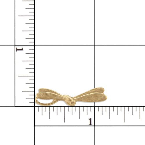 Filigree Brass Dragonfly Front View