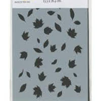 Falling Leaves Fusing Stencil - Stained Glass Express