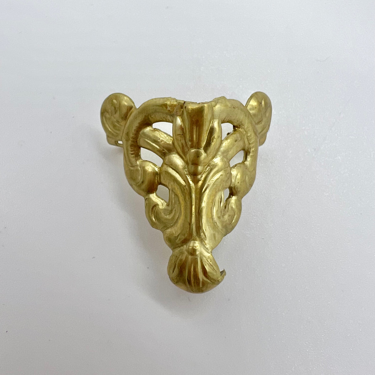 Fancy Box Feet Filigree Brass