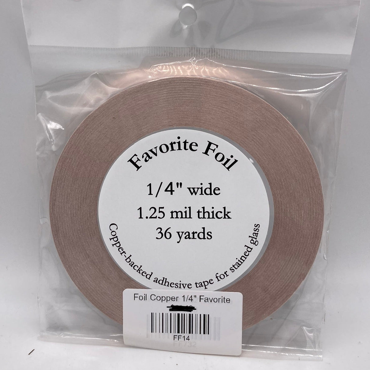 Favorite Foil Copper Back 1/4"
