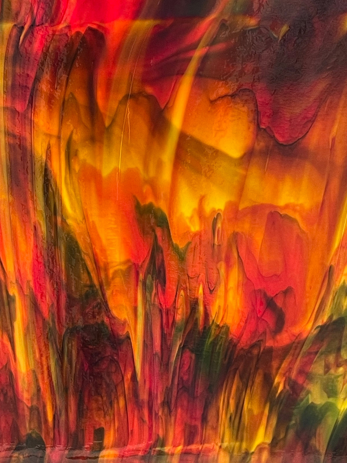 Fire on the Mountain Red, Yellow and Black