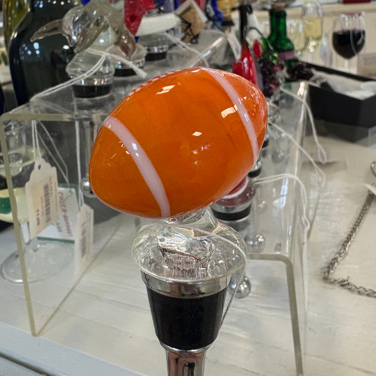 Football Wine Bottle Stopper