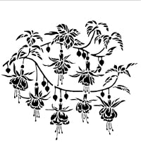 Fuchsia Stencil - Stained Glass Express