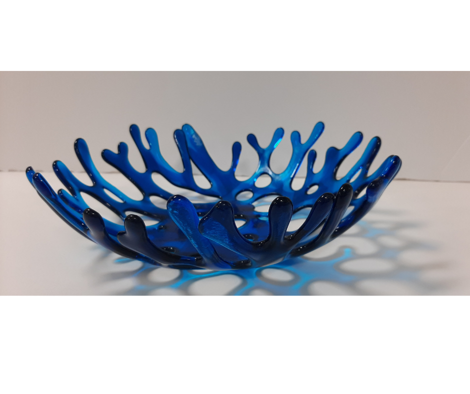 Fun Night Out Coral Bowl - Stained Glass Express