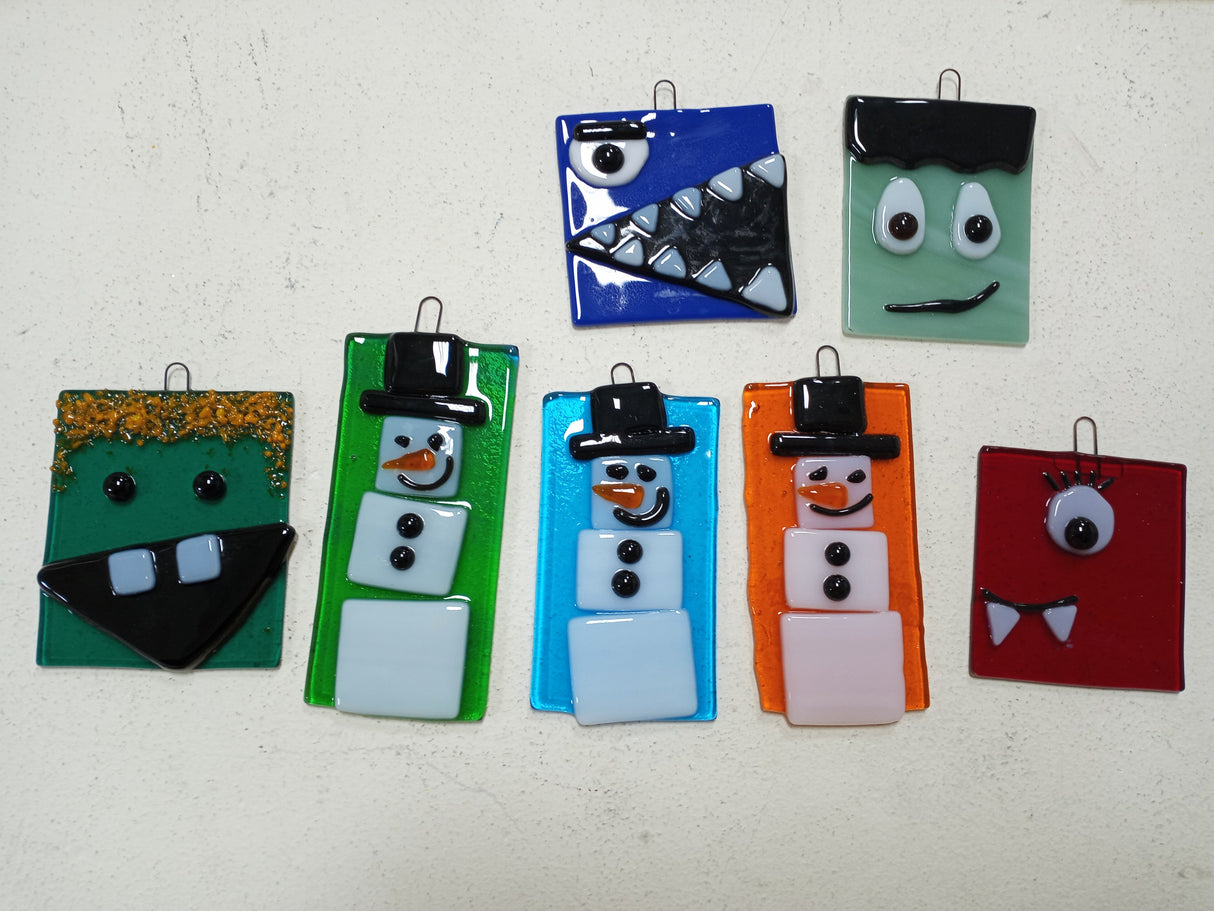 Fused Glass Ornaments customer work