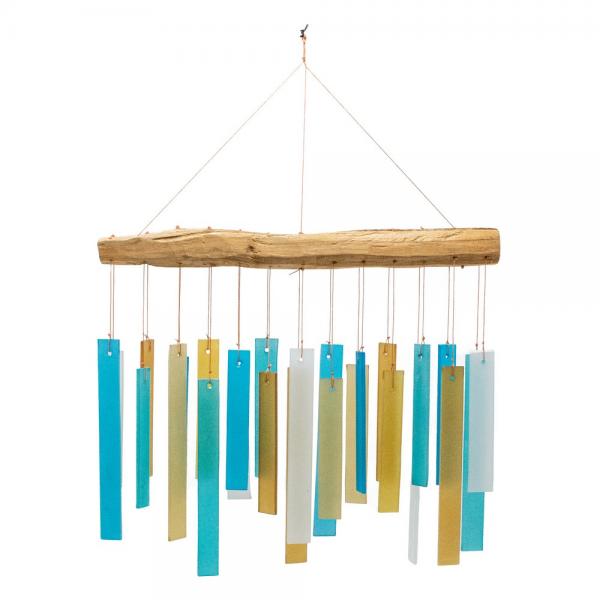 Caribbean Beach Glass Wind Chime