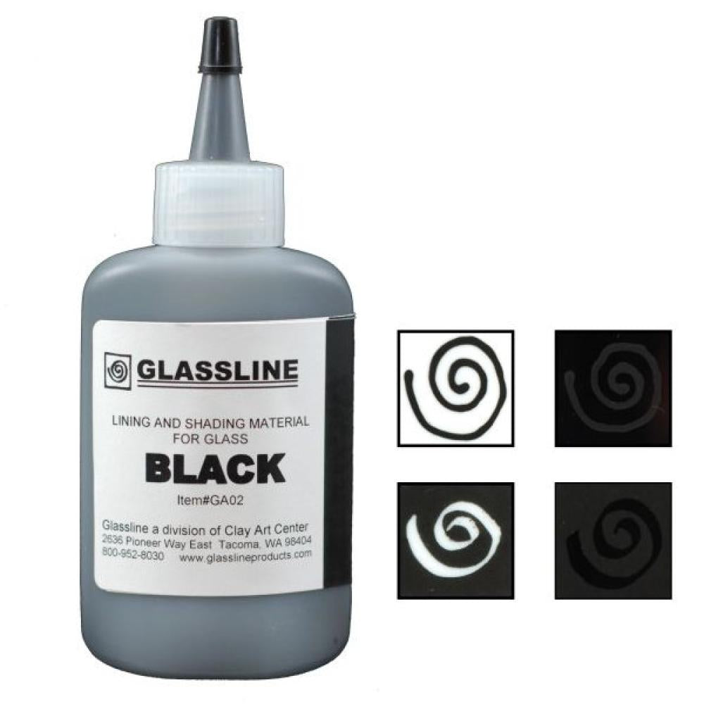 GLASSLINE FUSING PAINT BLACK - Stained Glass Express