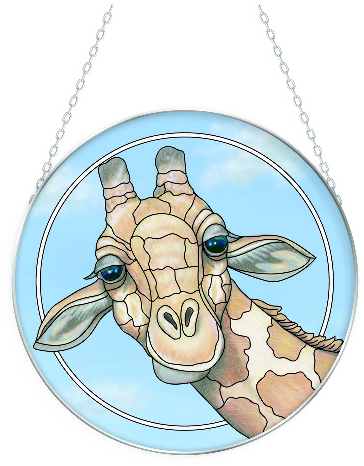 Giraffe Suncatcher - Stained Glass Express