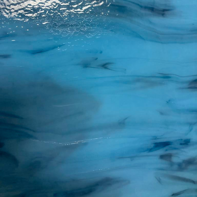 90 COE Glacier Blue and Black Opal with Aventurine Blue