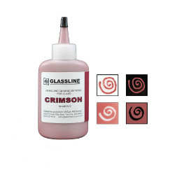 Glassline Fusing Paint Pen Crimson - Stained Glass Express
