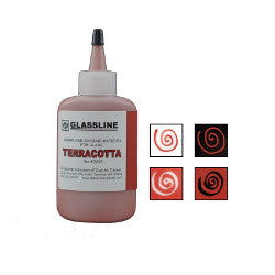Glassline Fusing Paint Pen Terra Cotta - Stained Glass Express