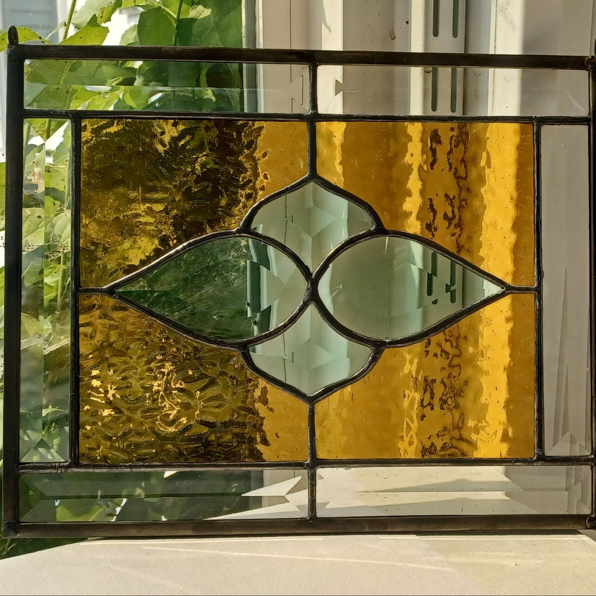 Green Itty Bitty Bevel Cluster Panel