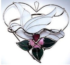 HEART DOVE - Stained Glass Express