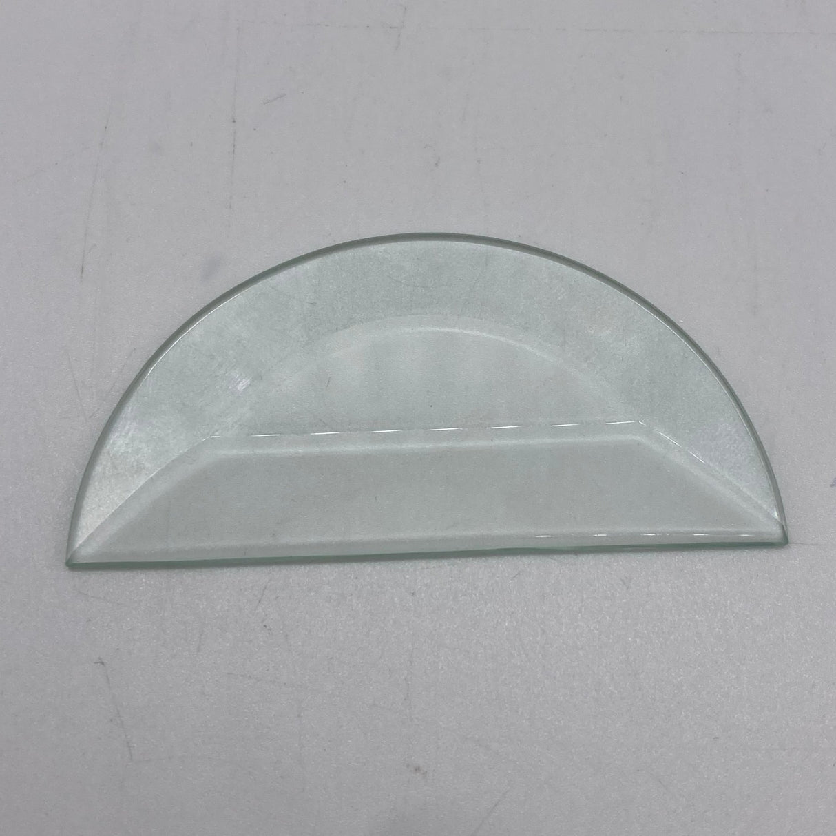Bevel Clear Half Circle 3"