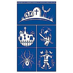 Halloween 1 Stencil Rub N Etch - Stained Glass Express