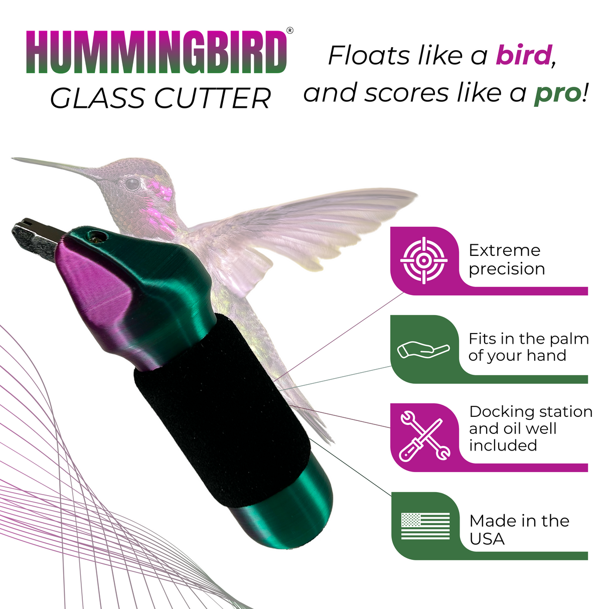 4" Hummingbird Handheld Cutter