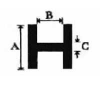 High Heart Lead Came, H Flat Face 47/100" LTD - Stained Glass Express