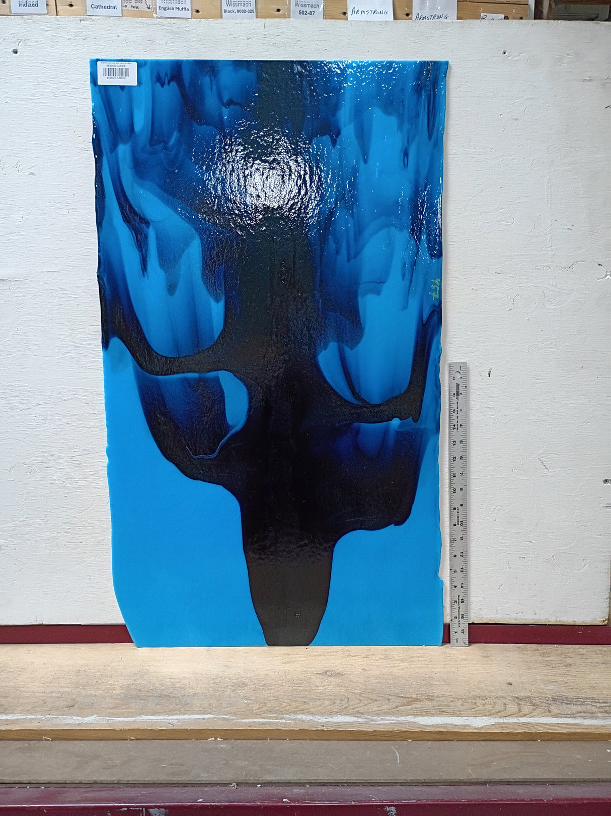 90 COE Light Cyan with Aventurine Blue