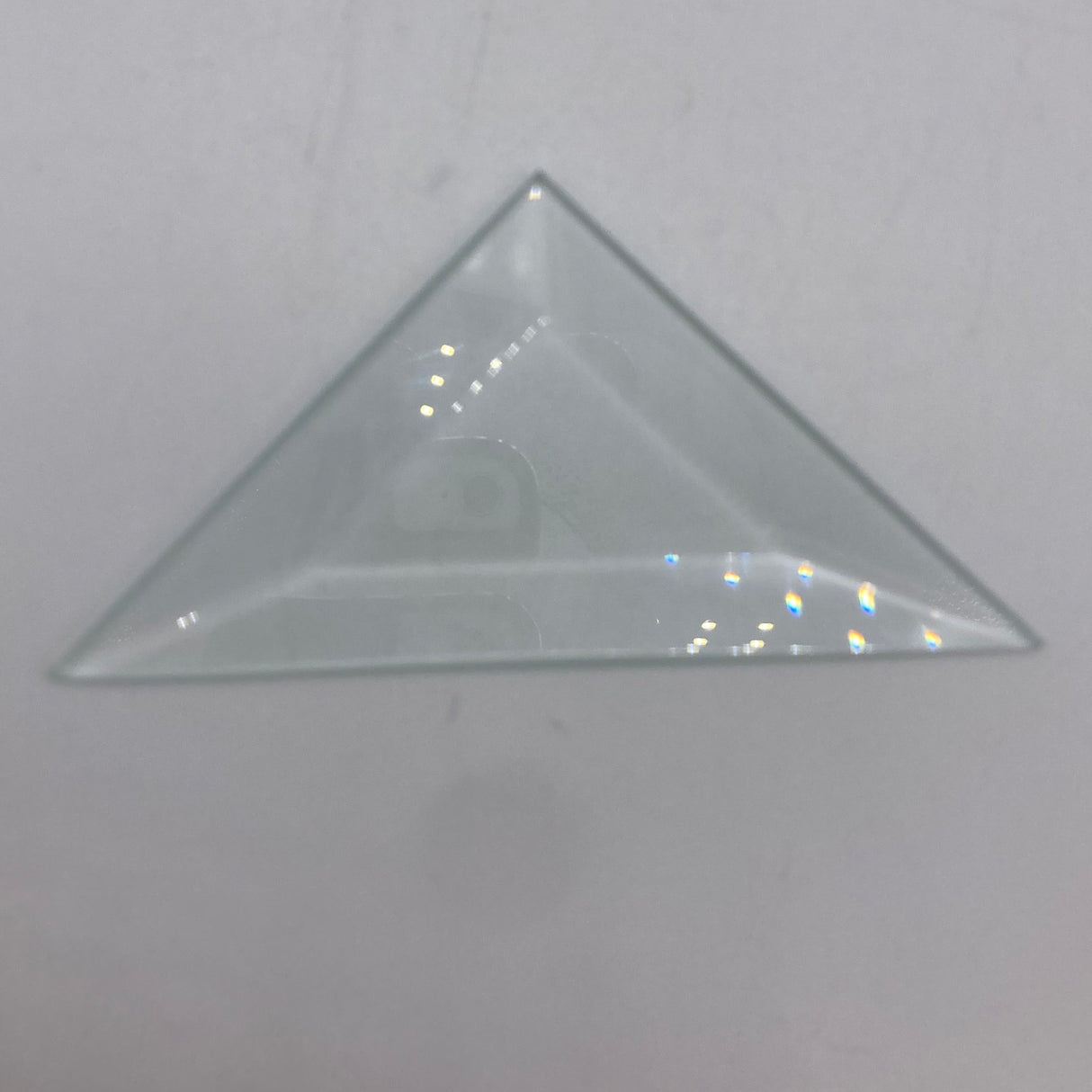 Bevel Clear Triangle 3"x 3" x 4 1/4"