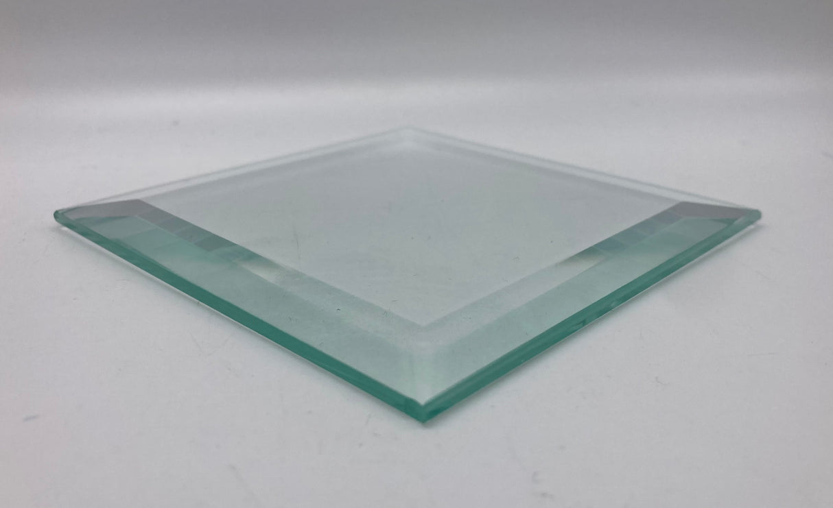 Bevel Clear Square 4"