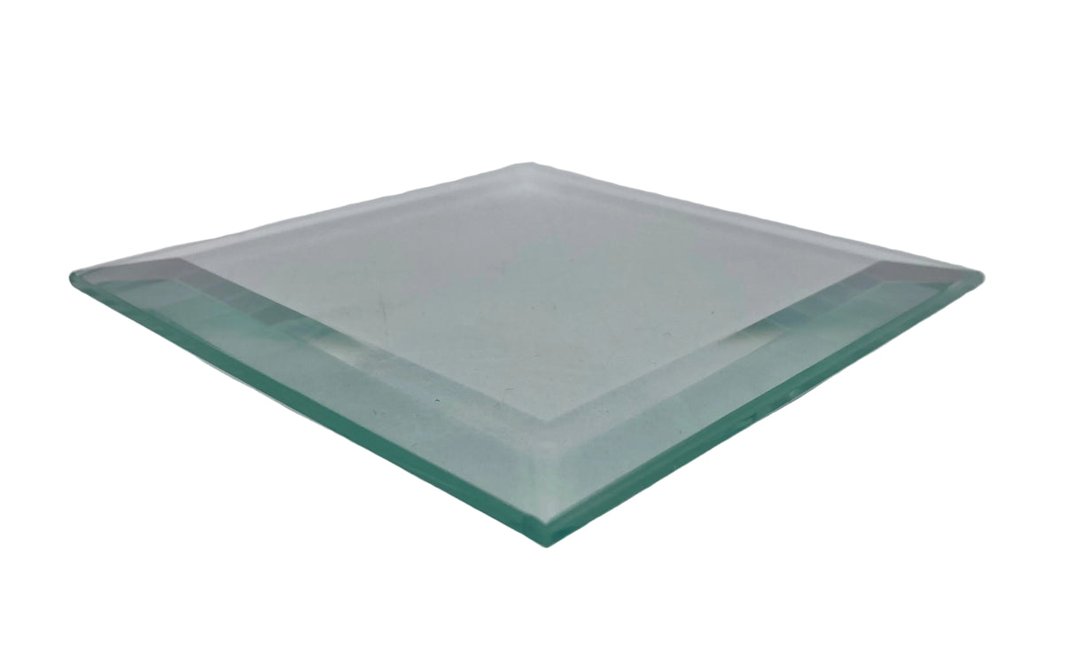 Bevel Clear Square 4"