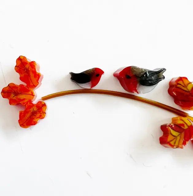 96 COE Murrine Robin Bird