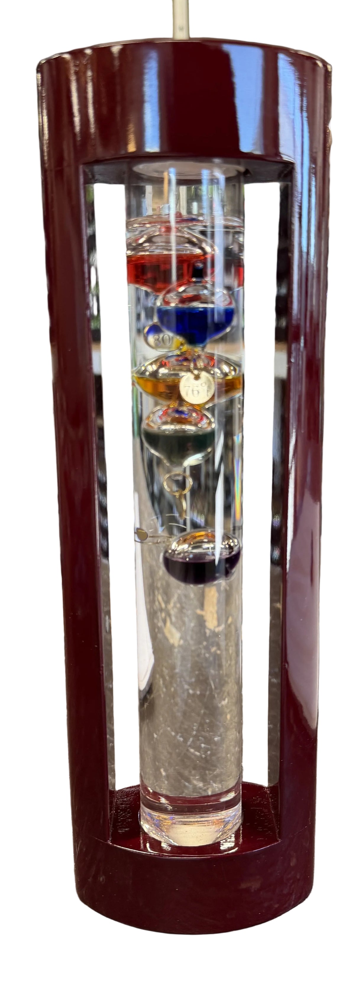 Galileo Designer Wood Galileo Thermometer