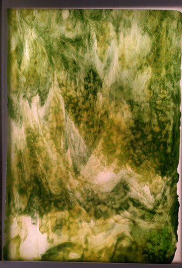 Ice White, Lime Green & Emerald Green Stipple - Stained Glass Express