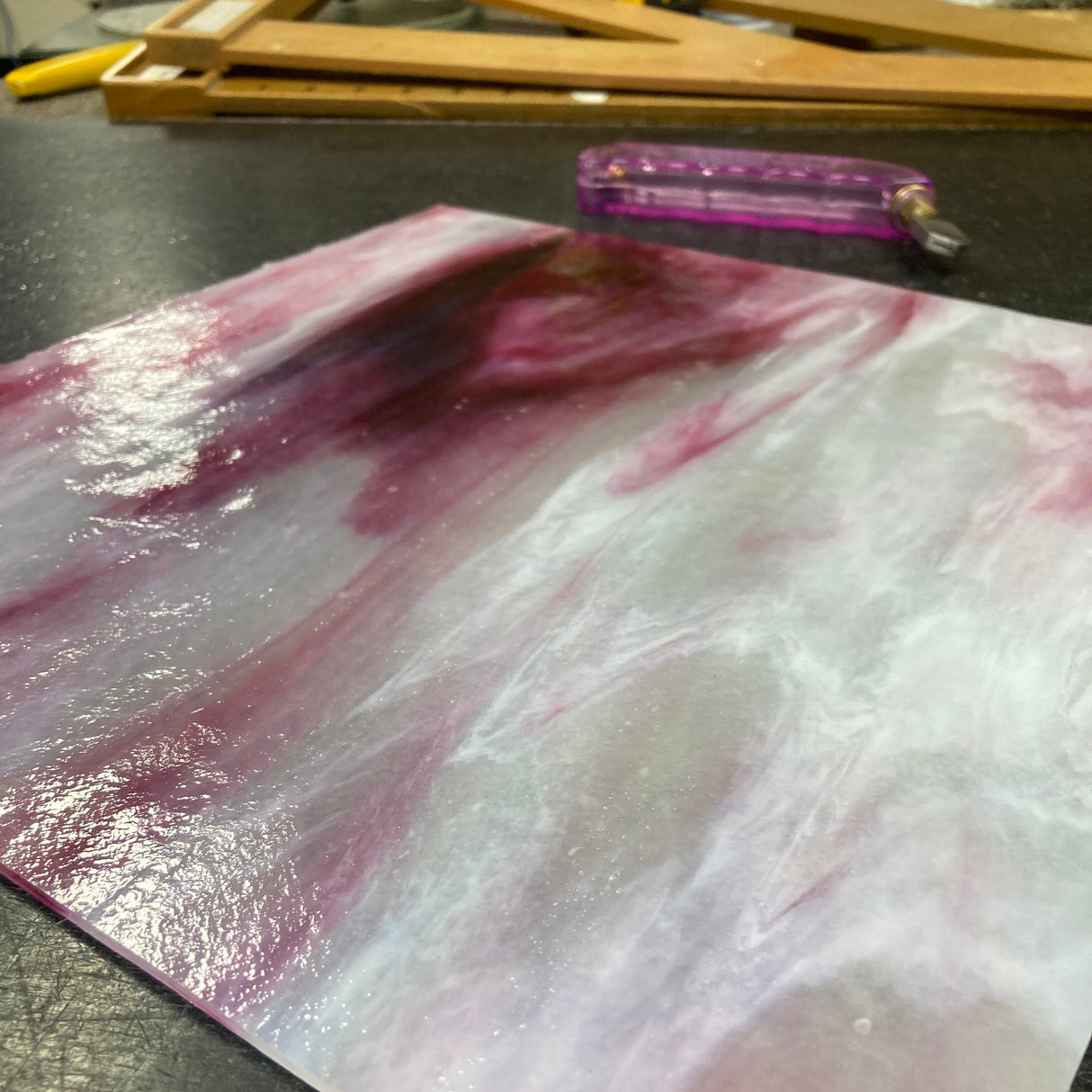 White Ice, Bubblegum, Gold Pink Stipple