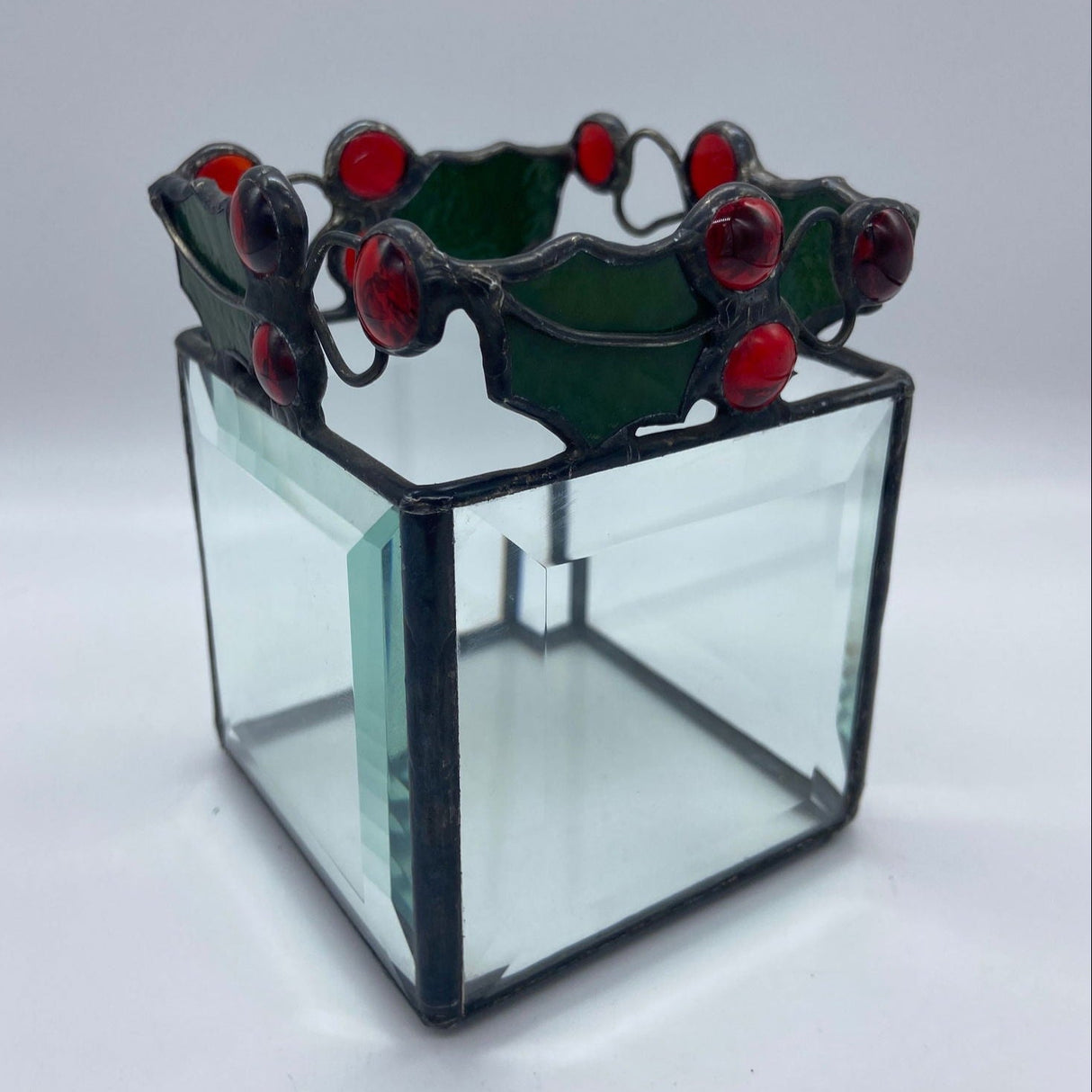 Inspiration Kit Holly Clear Bevel Votive - Stained Glass Express