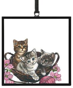 Kittens And Flowers