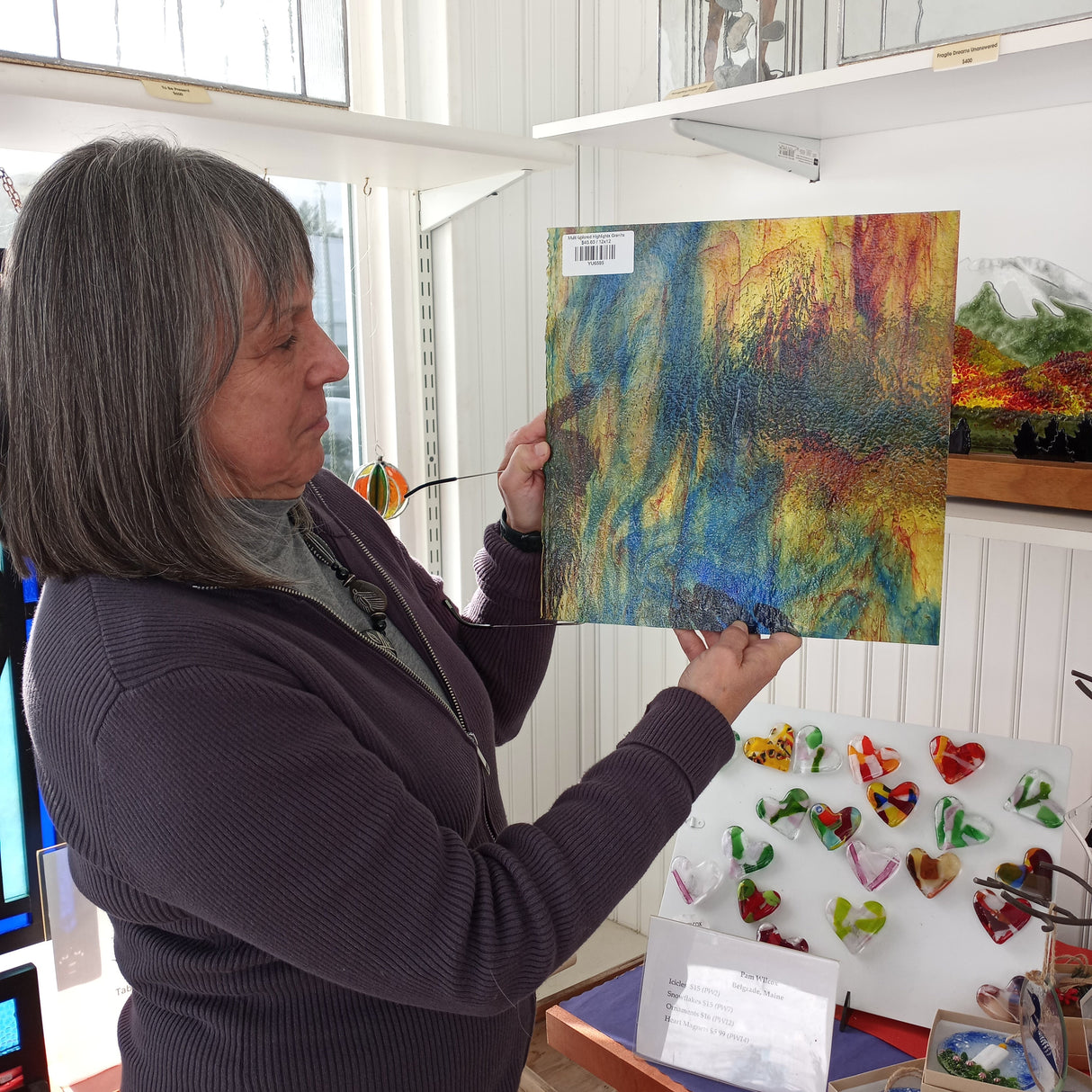 Blue, Yellow, Red, Orange, Pink Granite