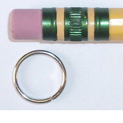 Jump Ring Medium Silver Tone - Stained Glass Express