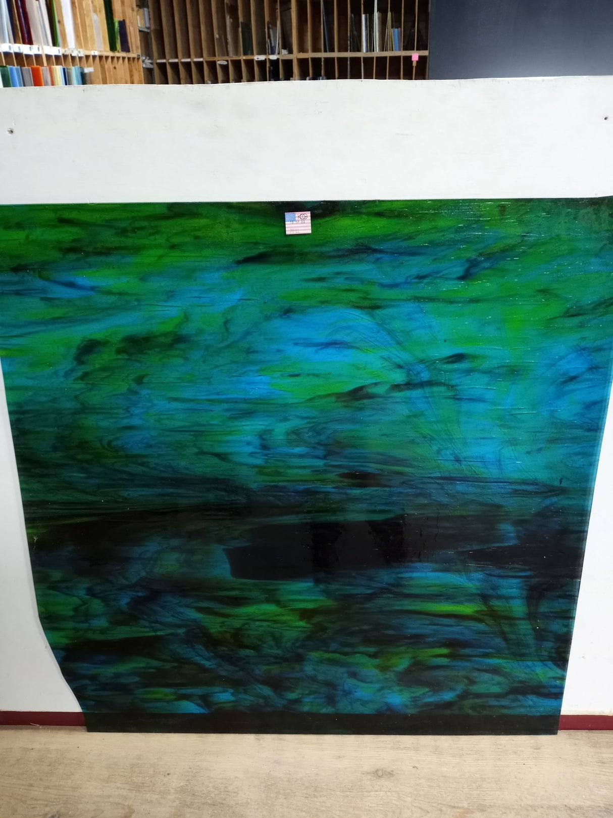 Kokomo Blue, Purple, Green Streaky - Stained Glass Express