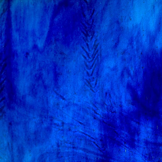 Kokomo Medium Blue, Royal Blue Streaky - Stained Glass Express
