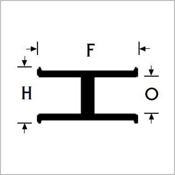 LEAD, H FLAT 3/8" - Stained Glass Express