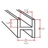 Lead Came 1/2" Flat H Channel - Stained Glass Express
