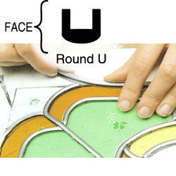 Lead Came 3/16 inch Round U - Stained Glass Express