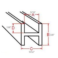 Lead Came 3/8" Flat H - Stained Glass Express