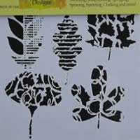 Leaf Collection Fusing Stencil - Stained Glass Express